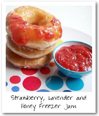 Strawberry, Lavender & Honey Freezer Jam