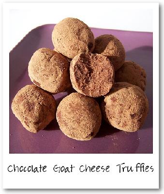 Chocolate Goat Cheese Truffles