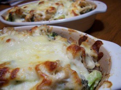 Alfredo Pasta bake