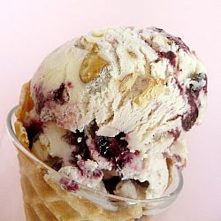 Toasted Almond and Candied Cherry Ice Cream